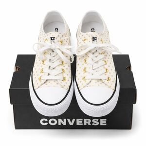 Converse Chuck Taylor Gold Polka Dot Sneakers Women Size 9 NWOT